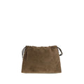 Brunello Cucinelli Brown Calf Leather Bos Taurus Clutch Bag