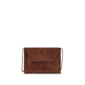 Brunello Cucinelli Bordeaux Calf Leather Bos Taurus Clutch Bag