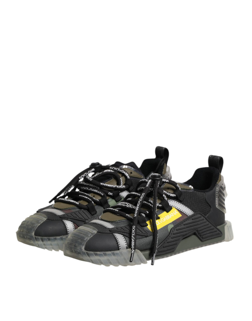 Dolce & Gabbana Multicolor Lace Up Low Top NS1 Sneakers Shoes