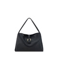Ferragamo Black Calf Leather Bos Taurus Handbag