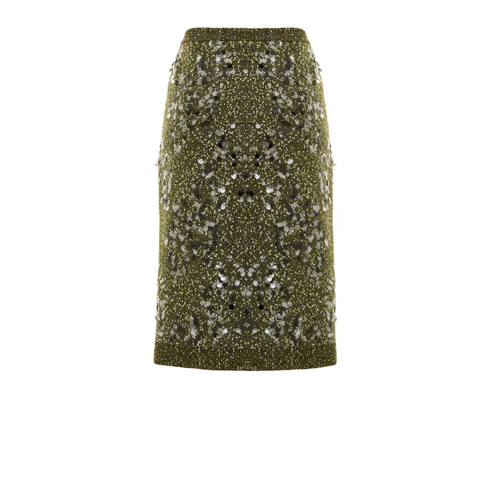 Gucci Green Viscose Mini Skirt
