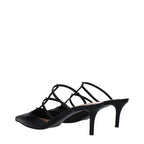Valentino Garavani Black Leather Sandals