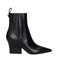Valentino Garavani Black Leather Ankle Boots