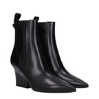 Valentino Garavani Black Leather Ankle Boots