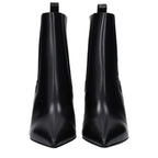 Valentino Garavani Black Leather Ankle Boots