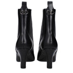 Valentino Garavani Black Leather Ankle Boots