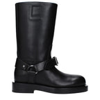 Burberry Black Leather Boots