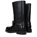 Burberry Black Leather Boots