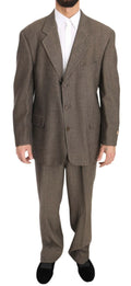 Dolce & Gabbana Brown Single Breasted Wool Suit