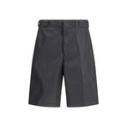 Prada Black Recycled Polyamide Bermuda Shorts
