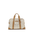 Brunello Cucinelli Beige Calf Leather Bos Taurus Luggage And Travel