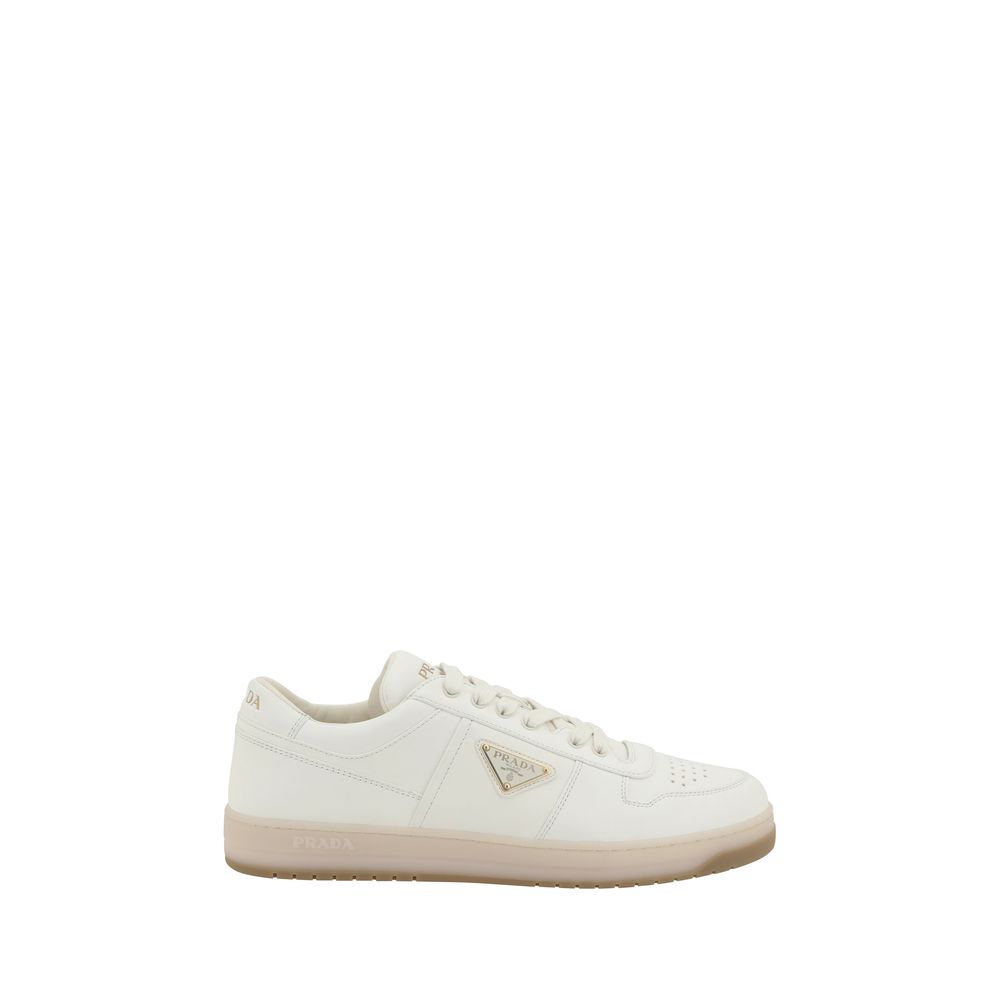 Prada White Lamb Ovis Aries Aries Low Top Sneakers