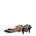 Valentino Garavani Black Leather Strap-On Sandals