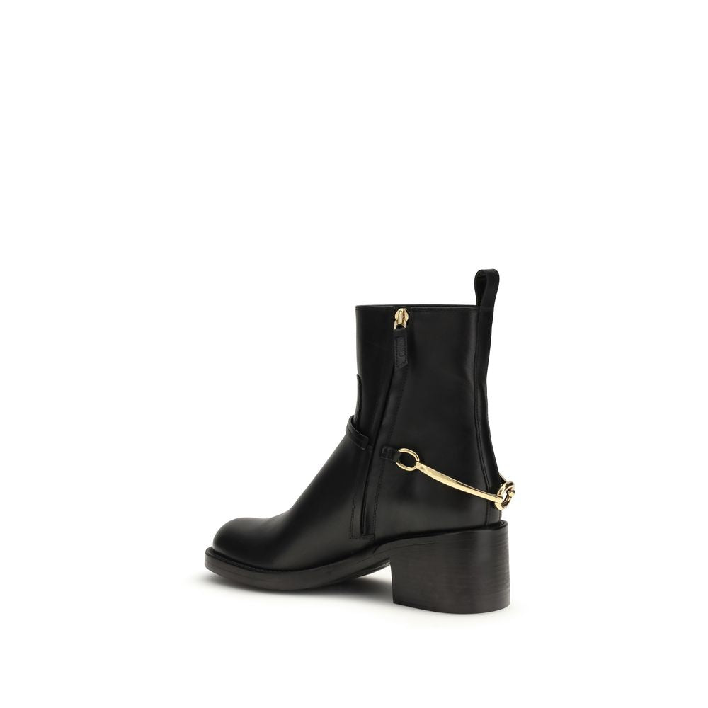 Chloé Black Lamb Ovis Aries Aries Ankle Boots