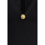 Balmain Black Viscose Casual Dress